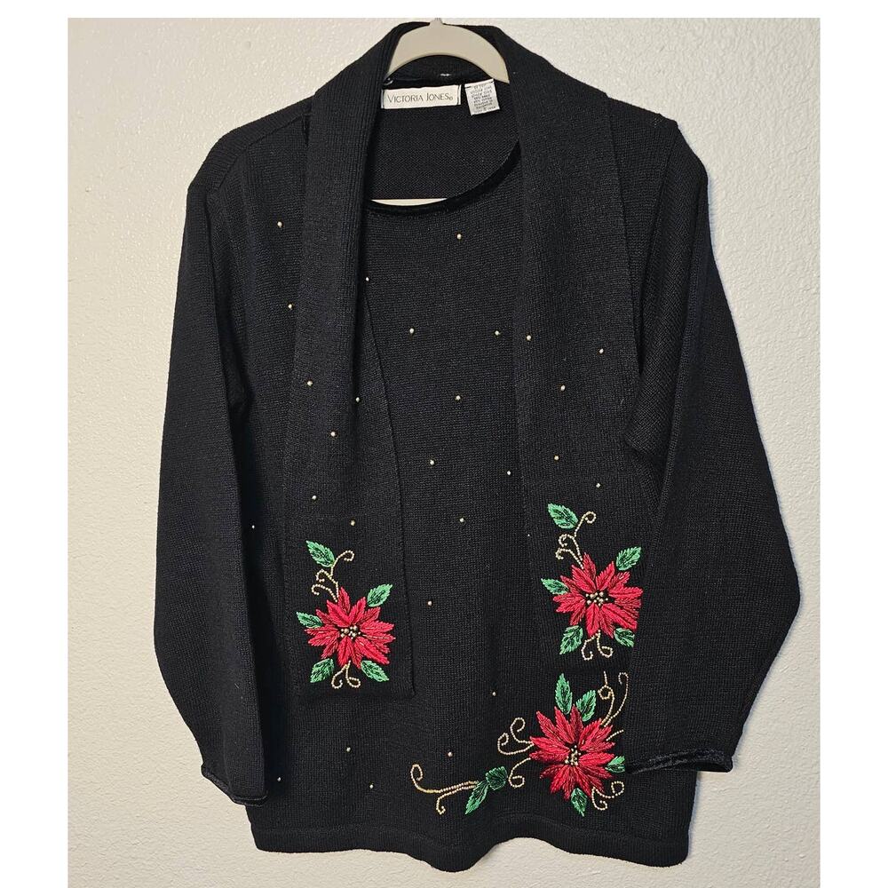 Vintage Victoria Jones Christmas  Sweater Size L